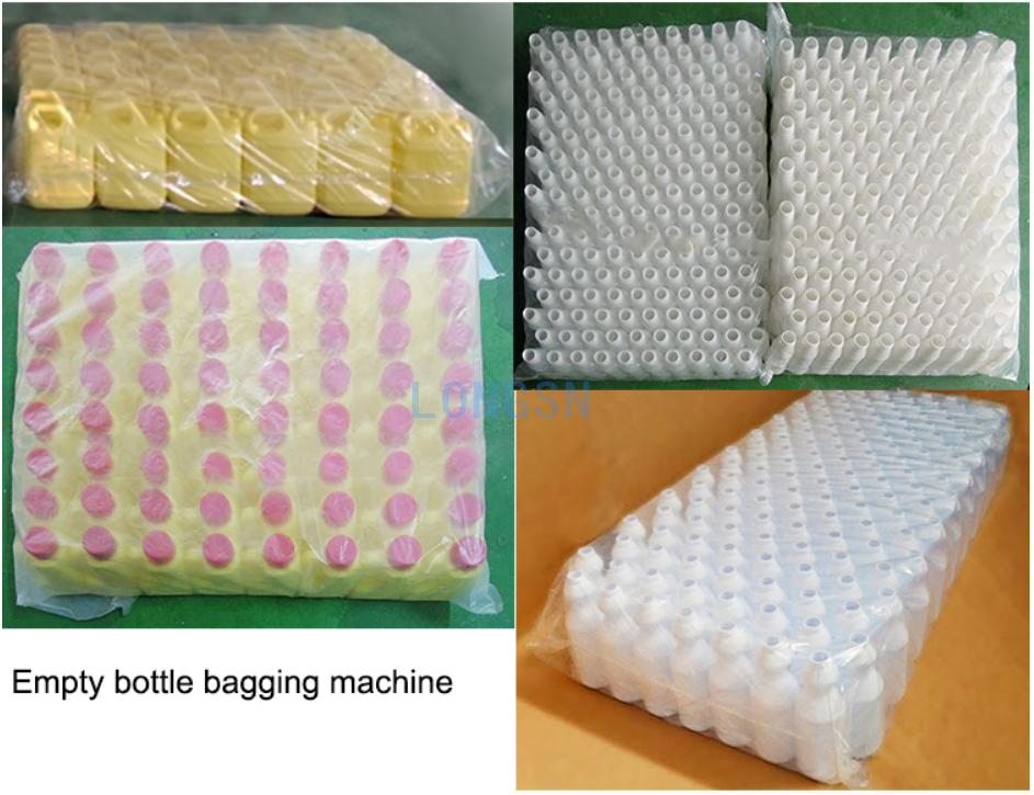 Αυτόματο μηχάνημα συσκευασίας πλαστικών άδειων μπουκαλιών hdpe pp μηχάνημα συσκευασίας τσάντας μπουκαλιών κατοικίδιων ζώων