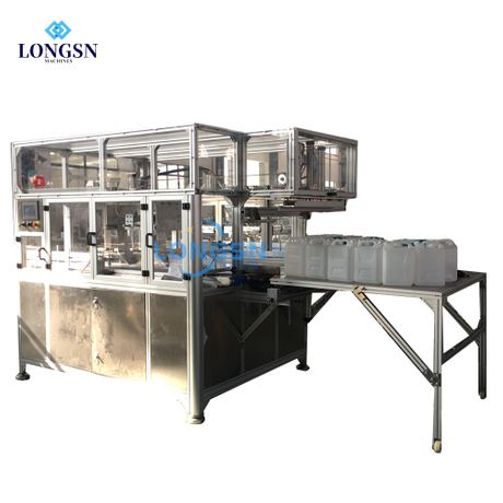 Αυτόματο κενό μπουκάλι Pet HDPE Jerrycan Bag Packing Machine
