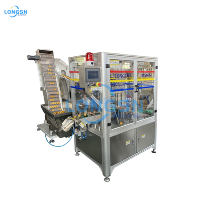 Αυτόματο παιδικό καπάκι Toiletries Plastic Cap Assembling Machine Μηχάνημα εισαγωγής επένδυσης