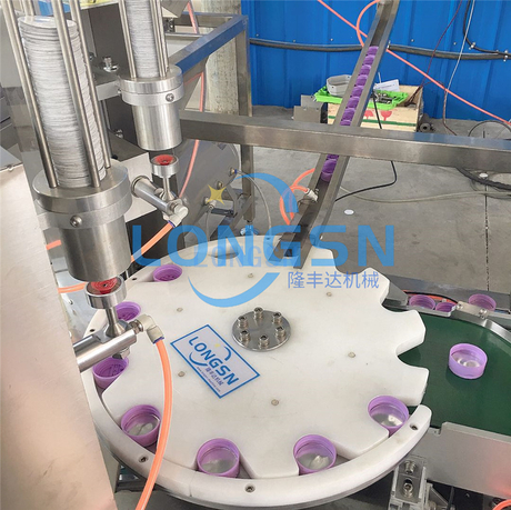 Πλήρως αυτόματη φιάλη σάλτσας Flip Cap Wad Insert Machine