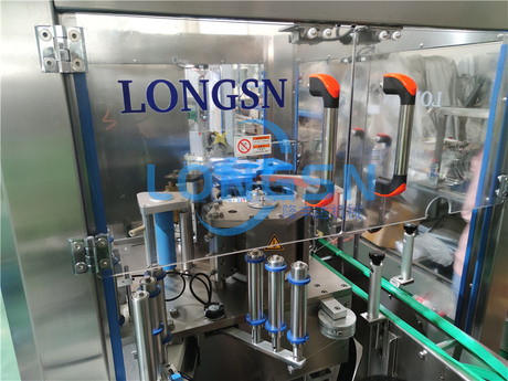 Πλήρως αυτόματο μπουκάλι ποτών PET OPP BOPP Hot Melt Glue Laging Machine