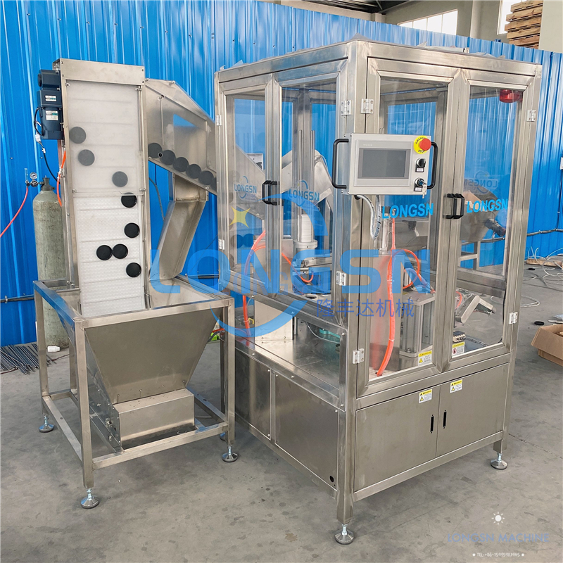 αυτόματη μηχανή επένδυσης καπακιού